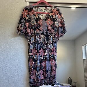 Floral V-Neck Dress